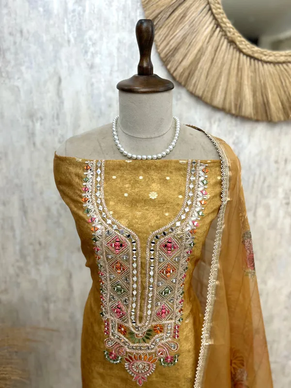 Tissue_Unstitched_Suit_Set_With_Organza_Dupatta_Yellow