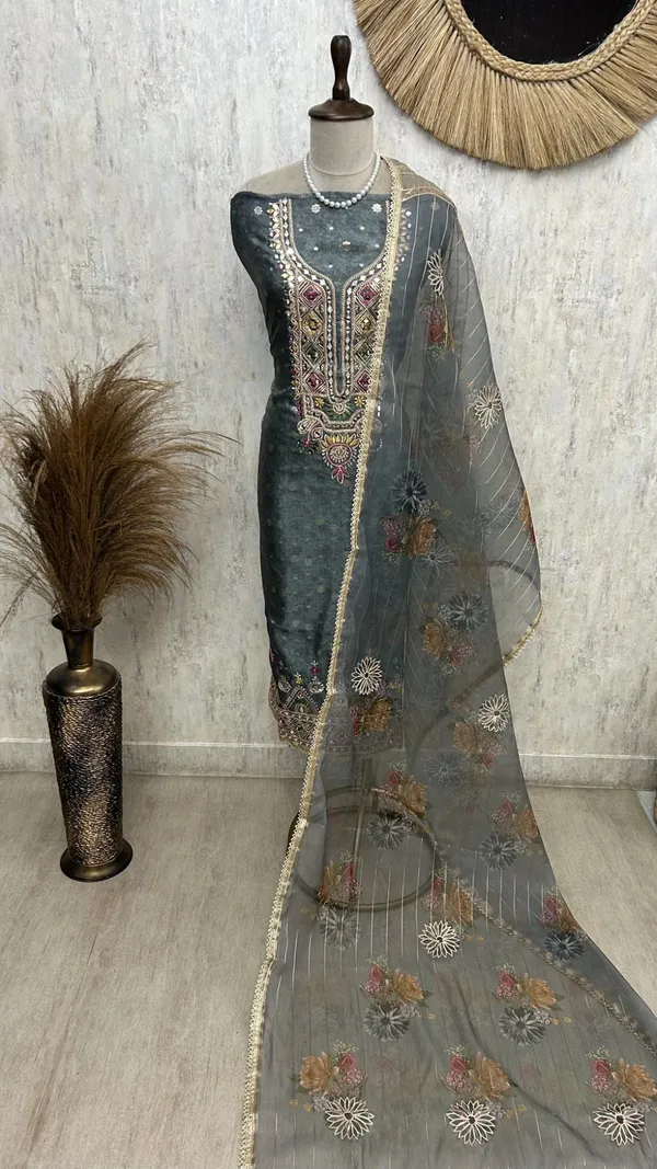 Tissue_Unstitched_Suit_Set_With_Organza_Dupatta_Gray_Blue