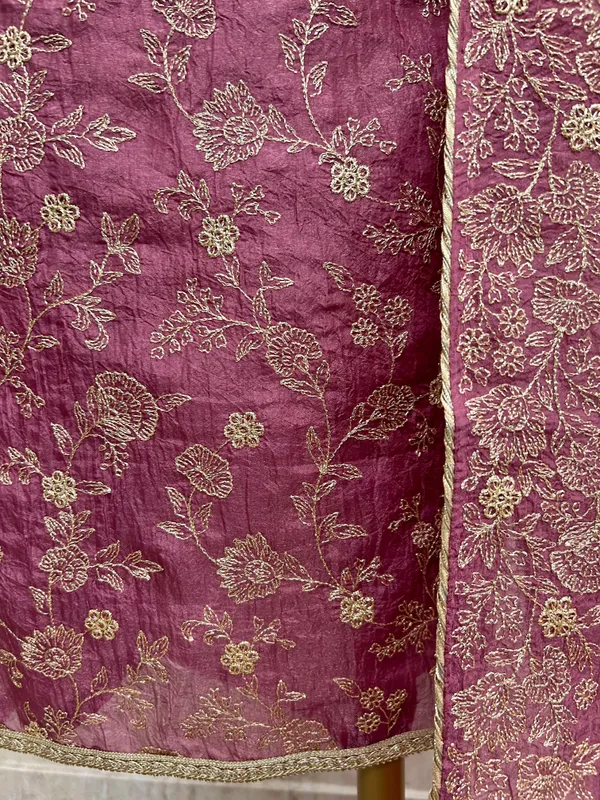 Crust_Onex_Unstitched_Suit_Set_With_Thread_Embroidery_Mauve_Plum