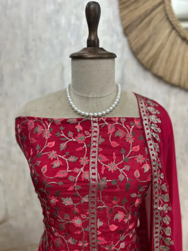 Unstitched_Suit_Set_Opada_With_Thread_Embroidery_Red