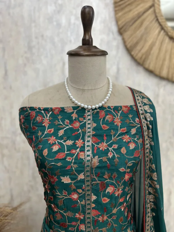 Unstitched_Suit_Set_Opada_With_Thread_Embroidery_Teal_Blue