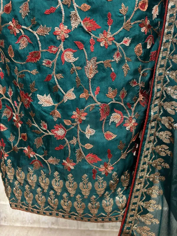 Unstitched_Suit_Set_Opada_With_Thread_Embroidery_Teal_Blue