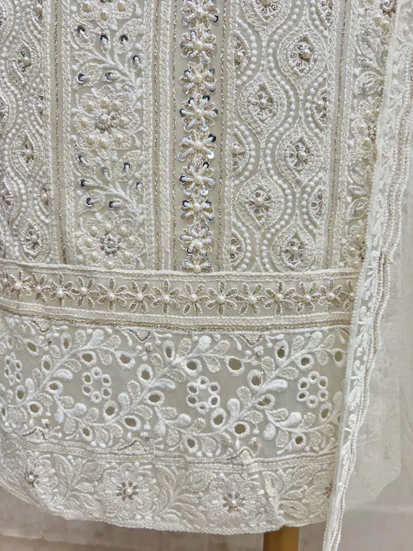 Lucknowi_Pearl_Work_Georgette_Unstitched_Suit_Set_Ivory