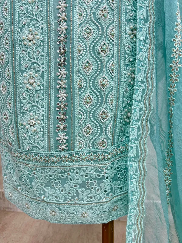 Lucknowi_Pearl_Work_Georgette_Unstitched_Suit_Set_Sky_Blue_1