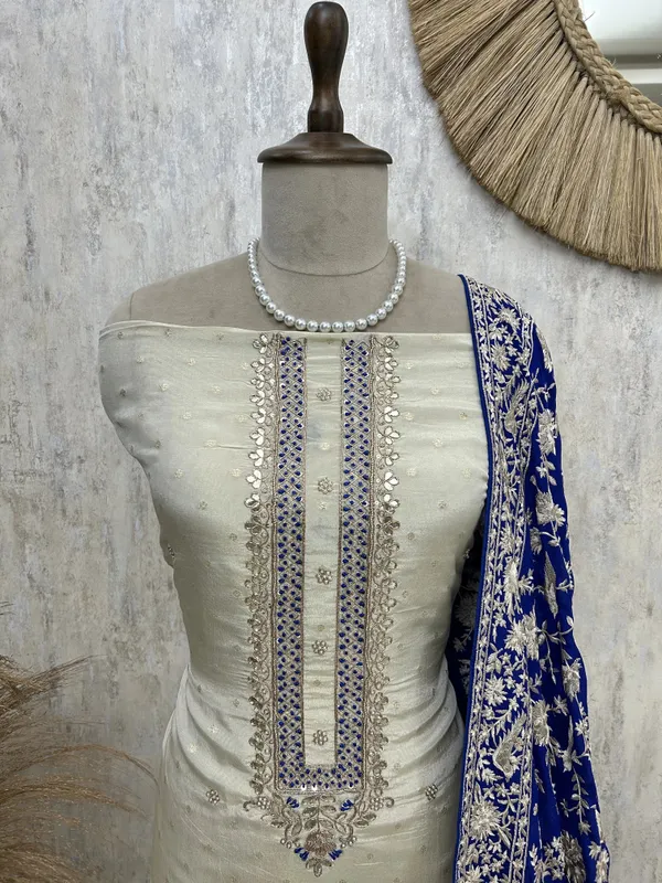 Tissue_Silk_Unstitched_Suit_Set_With_Contrast_Dupatta_Blue