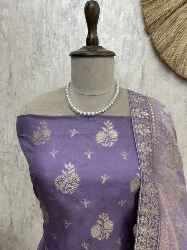 Banarasi_Silk_Unstitched_Suit_Set_Amathyst