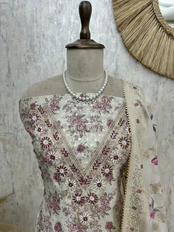 Pearl_Work_Neckline_Maheshwari_Unstitched_Suit_Set_Magenta_Purple