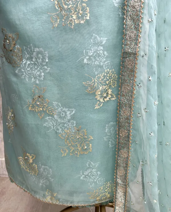 Zardozi_Work_Organza_Unstitched_Suit_Set_Dark_Turqoise