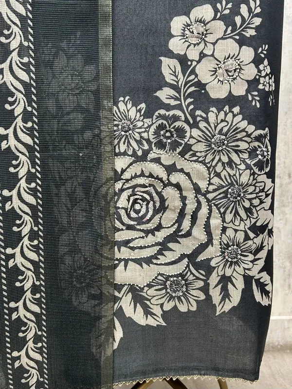 Dark_Bloom_Aesthetic_Linen_Unstitched_Suit_Black