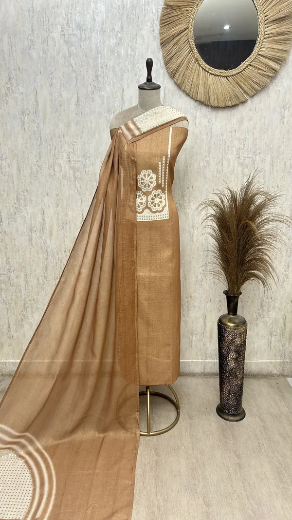 Golden_Beige_Elegance_Linen_Unstitched_Suit_Bronze