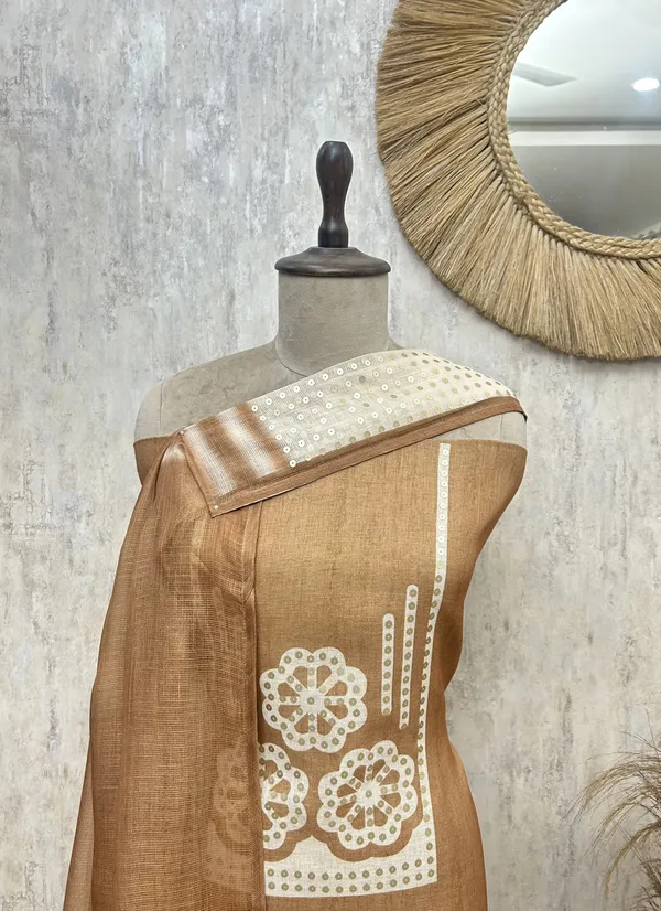 Golden_Beige_Elegance_Linen_Unstitched_Suit_Bronze