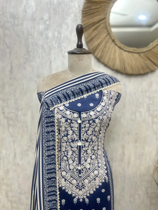 Golden_Grace_Muslin_Unstitched_Suit_Blue