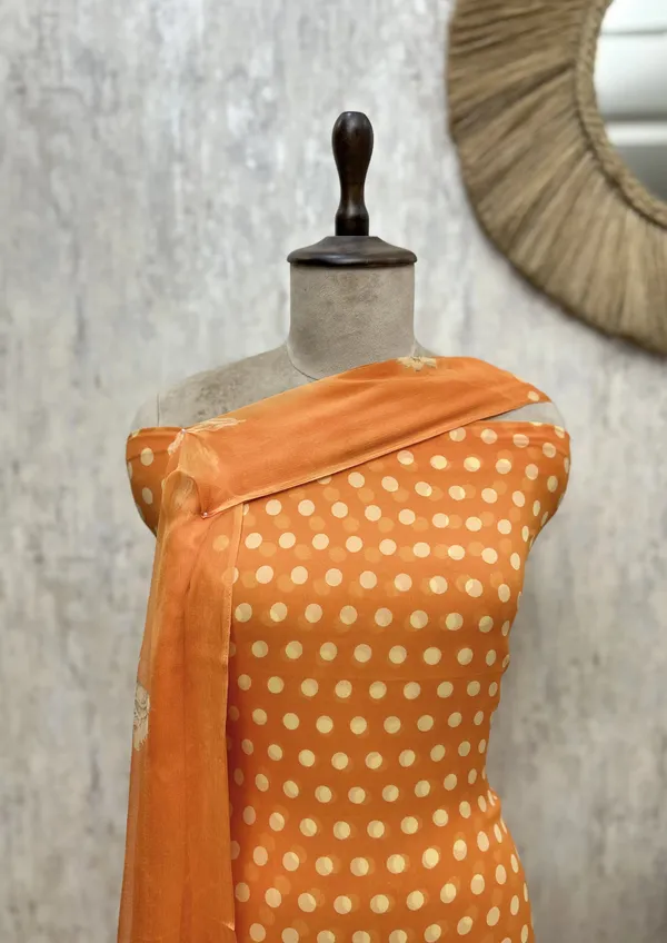 Retro_Polka_Dot_Unstitched_Suit_Orange