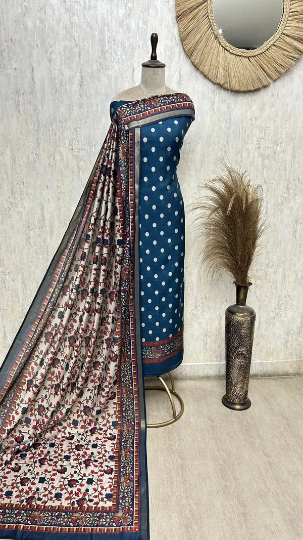Maheshwari_Dot_Charm_Unstitched_Suits_Blue