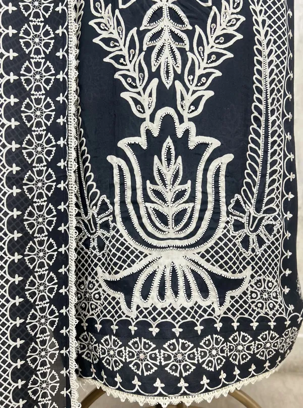 Boho_Muslin_Unstitched_Suit_Black