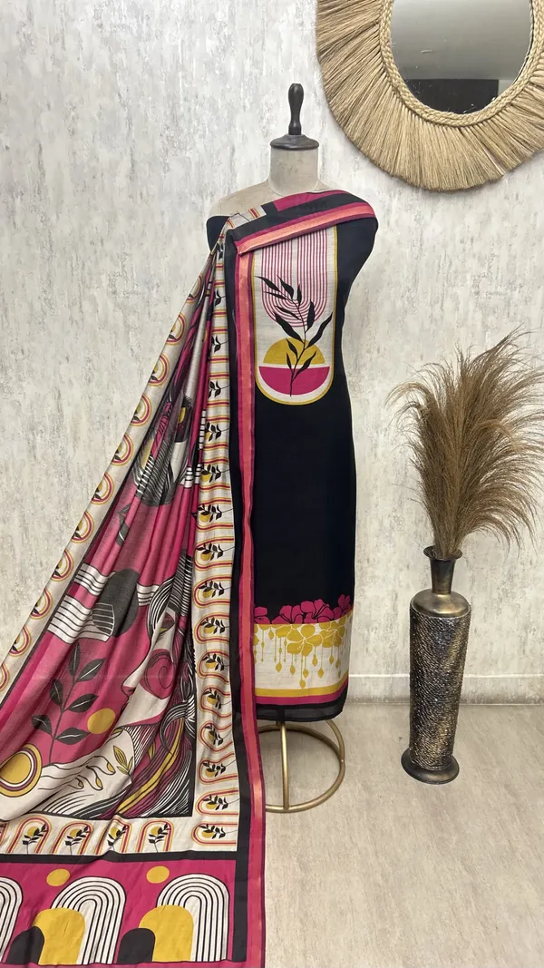 Urban_Maheshwari_Charm_Unstitched_Suit_Black