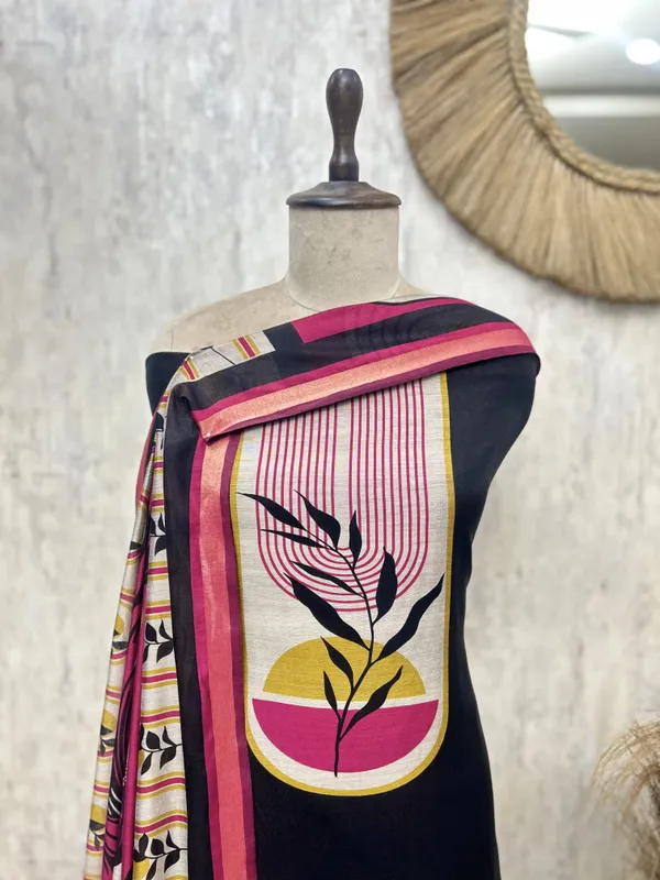Urban_Maheshwari_Charm_Unstitched_Suit_Black