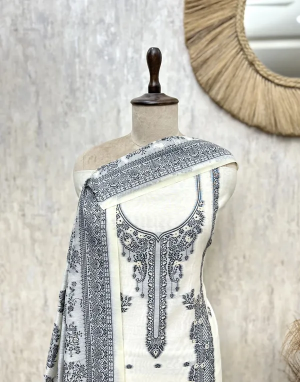 Jamdani_Heritage_Elegance_Unstitched_Suit_White
