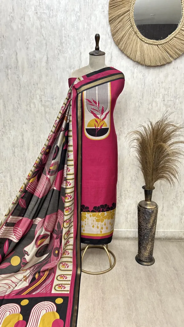 Urban_Maheshwari_Charm_Unstitched_Suit_Dark_Pink