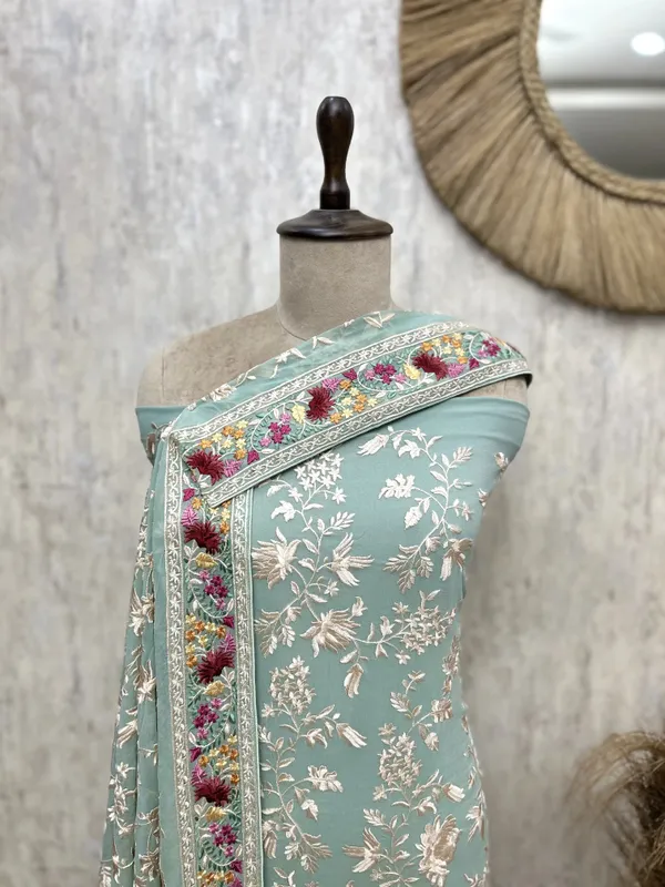 Resham_Jaal_Georgette_Unstitched_Suits_Persian_Green