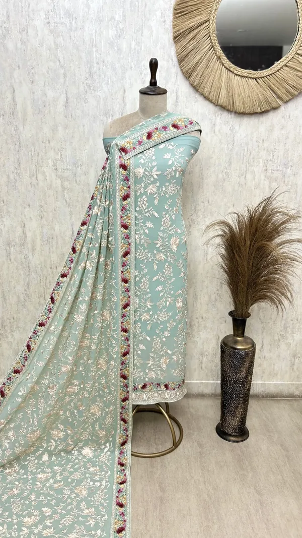 Resham_Jaal_Georgette_Unstitched_Suits_Persian_Green