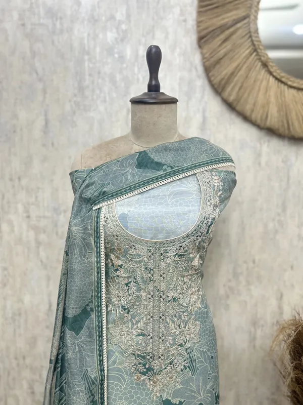 Floral_Embroidered_Maheshwari_Unstitched_Suits_Teal_Green