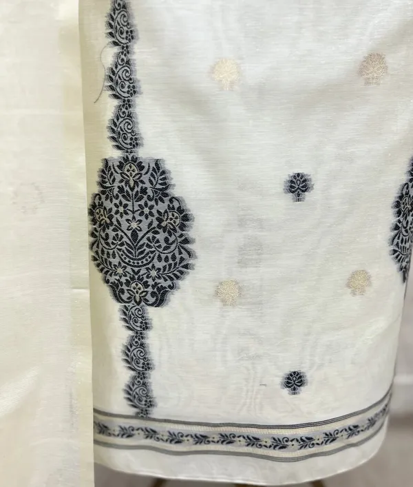 The_Heirloom_Weave_Jamdani_Unstitched_Suits_White