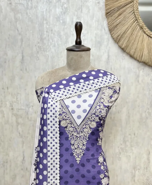 Polka_Dot_Allure_Muslin_Unstitched_Suits_Dark_Lavender