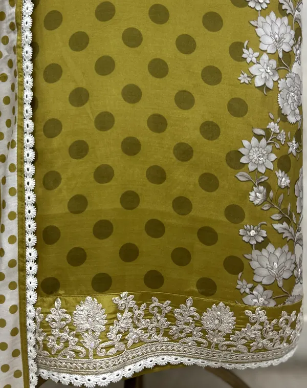 Polka_Dot_Allure_Muslin_Unstitched_Suits_Mustard_Yellow