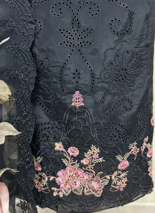 Floral_Sonata_Organza_Unstitched_Suits_Black