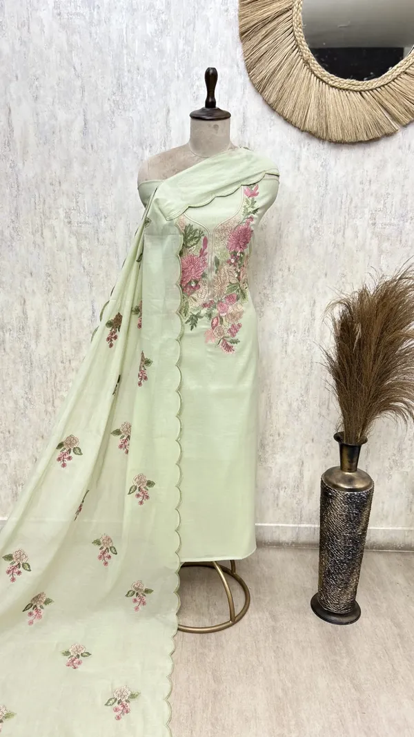 Blossom_Manuscript_Mul_Chanderi_Unstitched_Suits_Very_Light_Green
