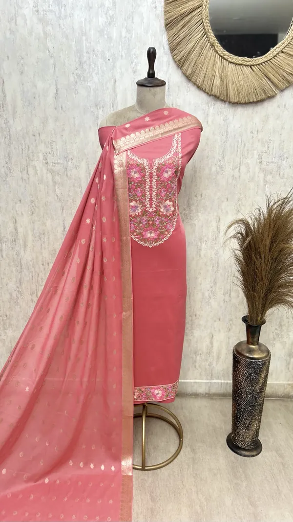 Banarasi_Bloom_Glace_Cotton_Unstitched_Suits_Dark_Pink
