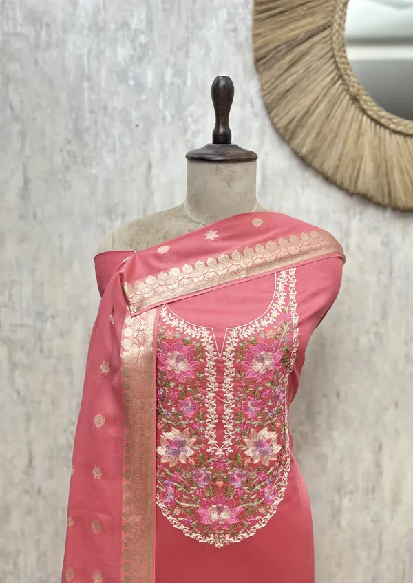 Banarasi_Bloom_Glace_Cotton_Unstitched_Suits_Dark_Pink