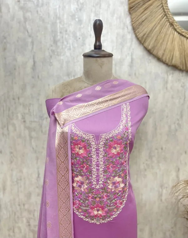 Banarasi_Bloom_Glace_Cotton_Unstitched_Suits_Lavender