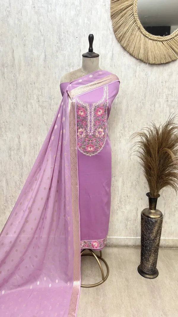 Banarasi_Bloom_Glace_Cotton_Unstitched_Suits_Lavender
