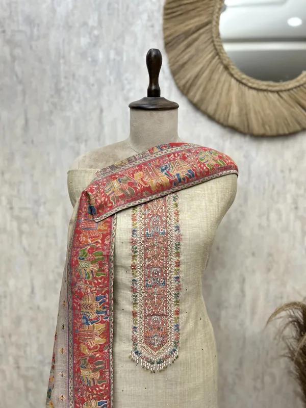 Royal_Tapestry_Jamdani_Linen_Unstitched_Suit_Beige