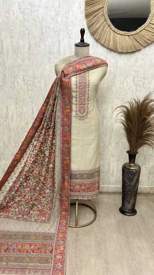 Royal_Tapestry_Jamdani_Linen_Unstitched_Suit_Beige