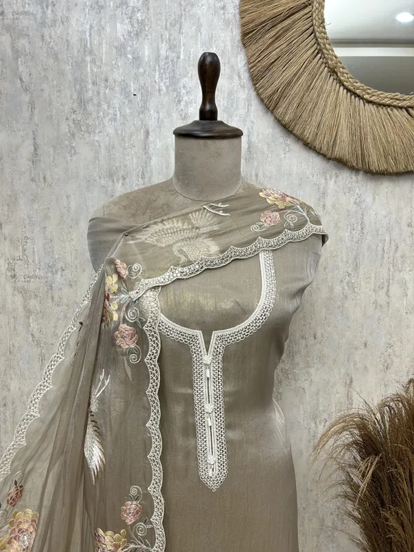 Ethereal_Bloom_Glass_Organza_Unstitched_Suit_Golden_Beige