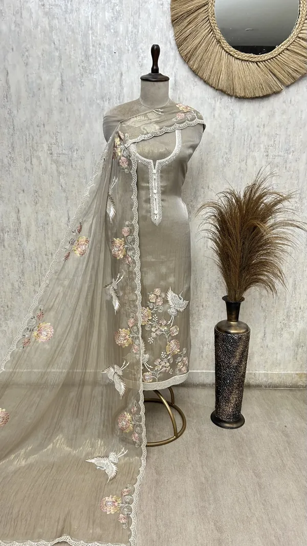 Ethereal_Bloom_Glass_Organza_Unstitched_Suit_Golden_Beige