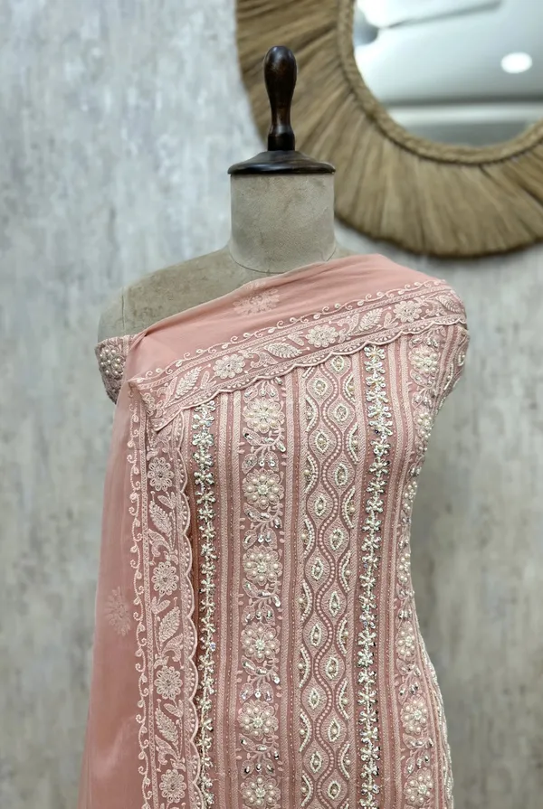 Regal_Lucknowi_Georgette_Unstitched_Suit_Peach_Pink