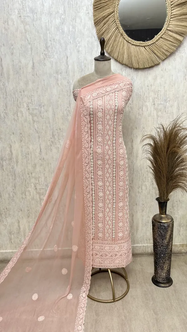 Regal_Lucknowi_Georgette_Unstitched_Suit_Peach_Pink