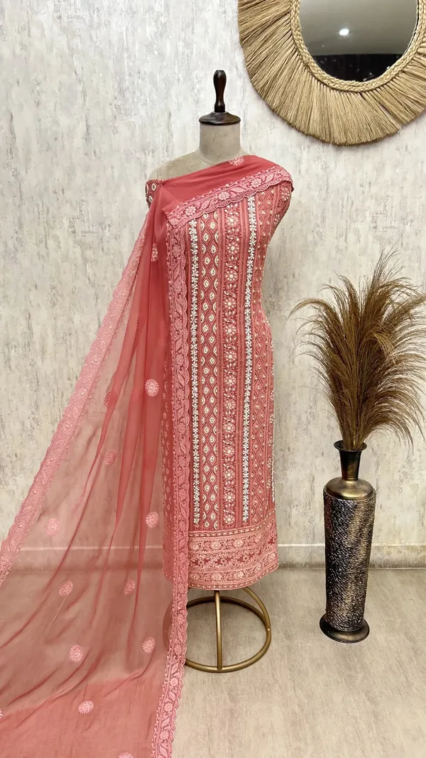 Regal_Lucknowi_Georgette_Unstitched_Suit_Dark_Baby_Pink