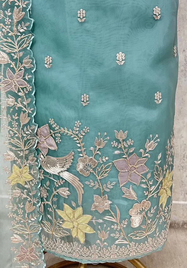 Celestial_Bloom_Glass_Organza_Unstitched_Suit_Turquoise