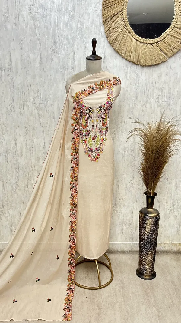 Blush_Heritage_Mul_Chanderi_Unstitched_Suit_Light_Beige