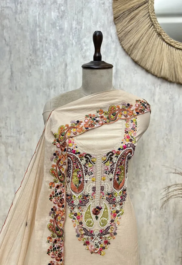 Blush_Heritage_Mul_Chanderi_Unstitched_Suit_Light_Beige