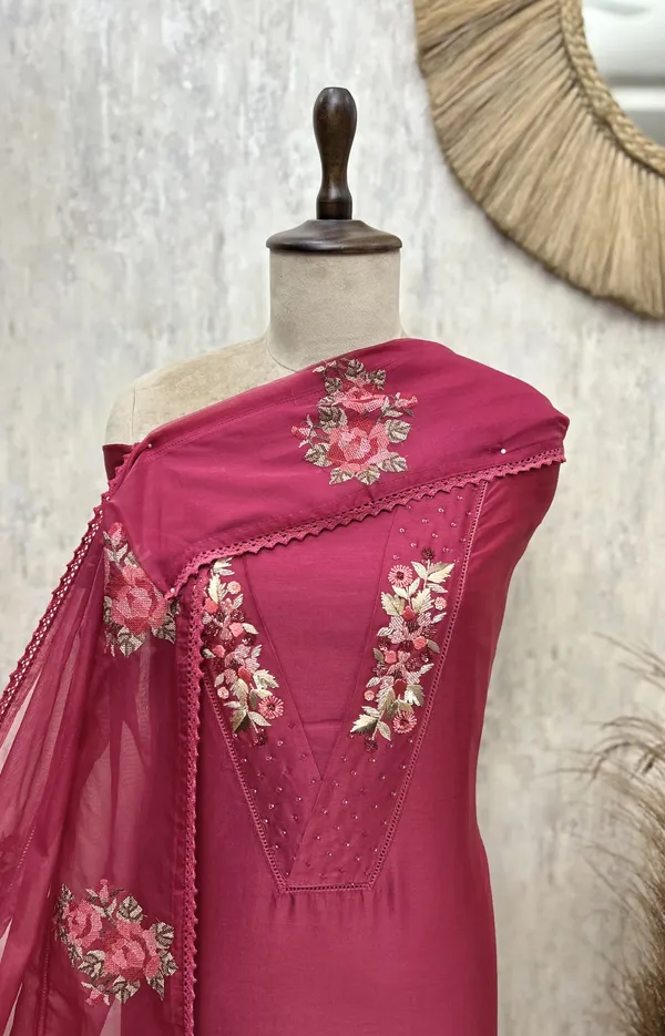 The_V_Patti_Lacework_70_Gram_Pure_Chanderi_Unstitched_Suits_Dark_Pink