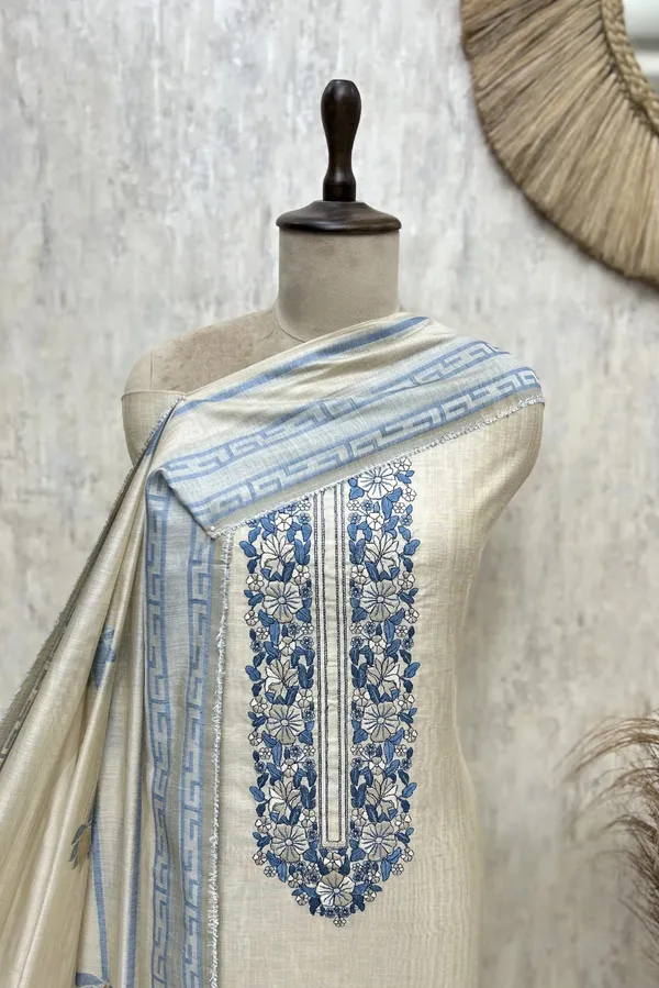 Bloom_Jamdani_Linen_Unstitched_Suits_Natural