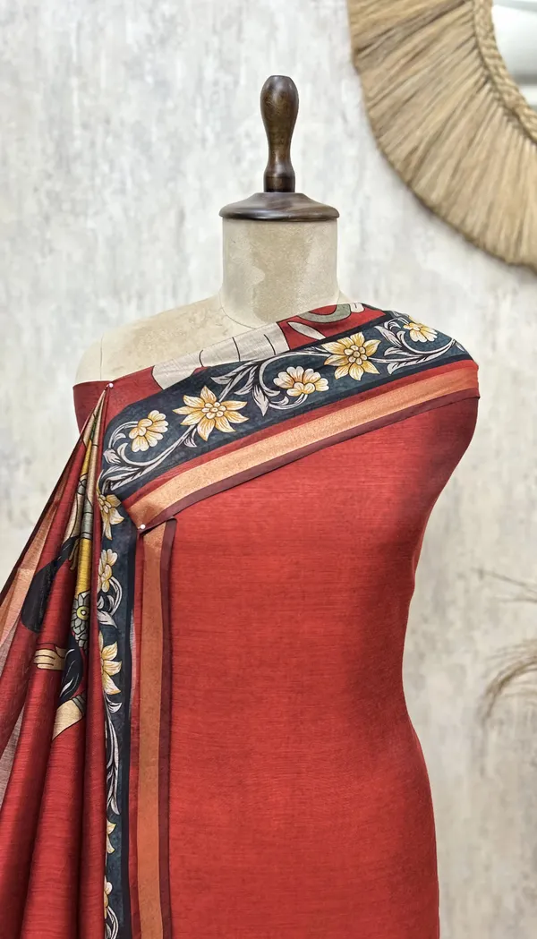 Artisanal_Hand_Printed_Maheshwari_Cotton_Unstitched_Suits_Rust_Red