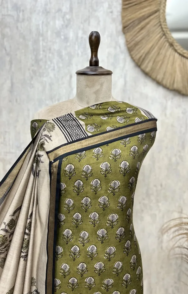 Block_Printed_Floral_Maheshwari_Cotton_Unstitched_Suits_Olive_Green