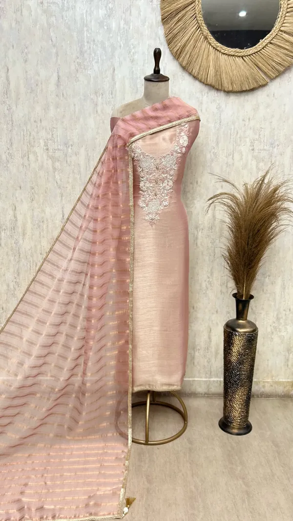 Sophisticated_Tissue_Threadwork_Unstitched_Suits_Peach_Pink